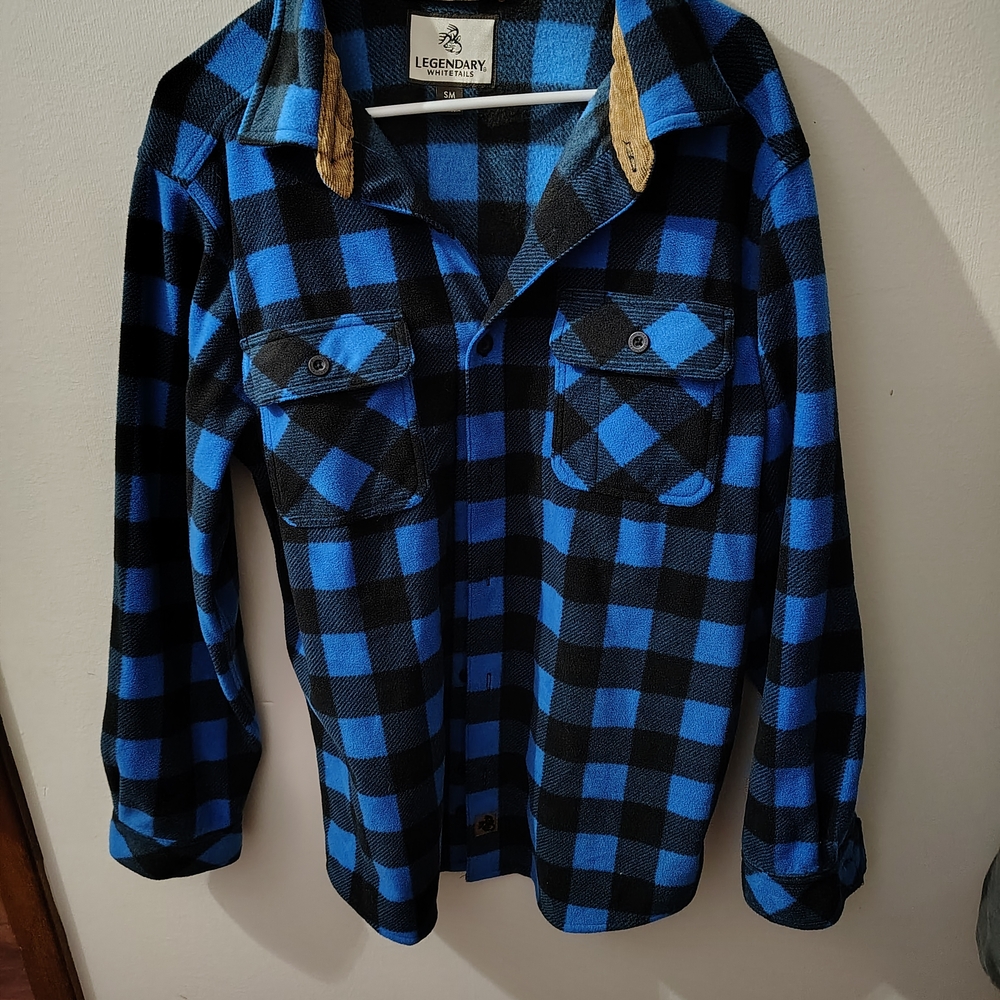 Legendary Whitetails Blue and Black Checkered Shirt